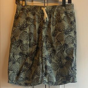 SALE! Old Navy boys size 18 shorts drawstring waist with pineapples tropical